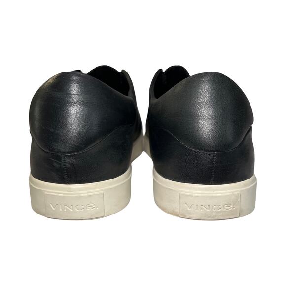 Vince Blair Black Leather Slip-On Sneakers Women’s 10 EU 40 Casual Shoes - Picture 3 of 9